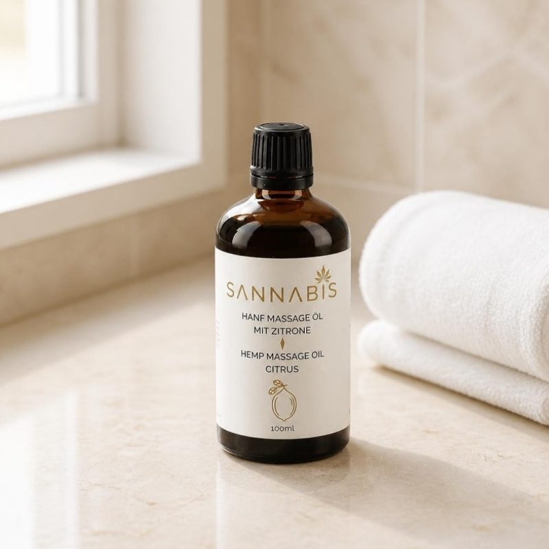 Hanf Massage Öl Zitrone